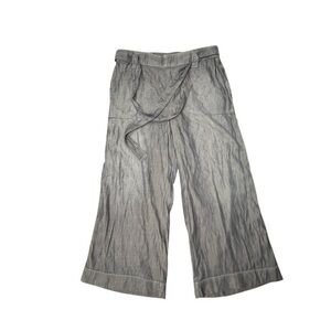 NWT Soundstyle Cotton Pull On Beach Pants‎ Wide Leg Medium Belted  Lightweight